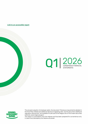 Miniature Israel Discount Bank
 Rapport trimestriel 2026-q1
