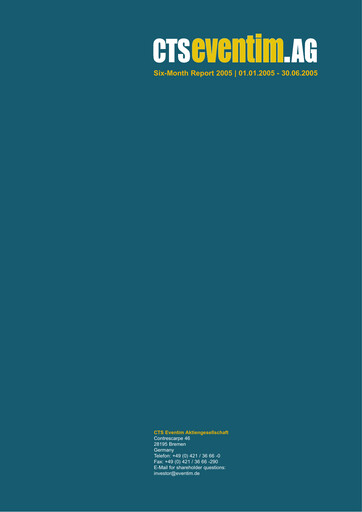Thumbnail CTS Eventim
 Financial Report 2005-h1