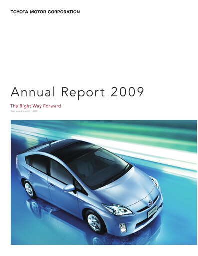 Thumbnail Toyota Annual Report 2009