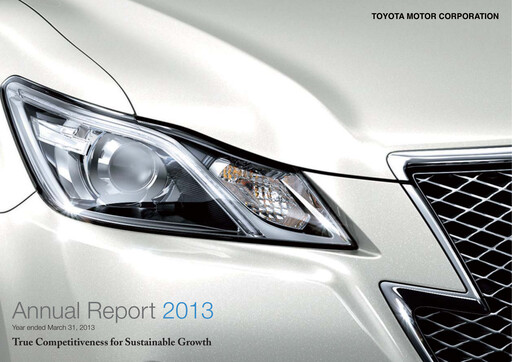 Thumbnail Toyota Annual Report 2013