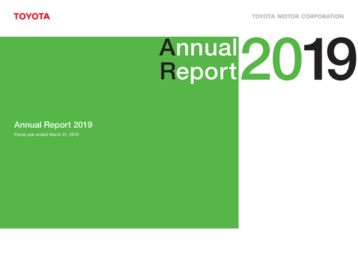 Thumbnail Toyota Annual Report 2019