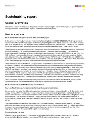 Thumbnail RTL Group
 Sustainability Report 2024