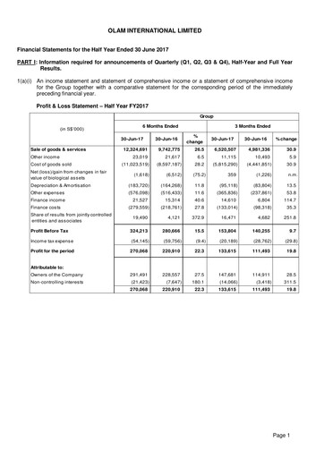 Thumbnail Olam Half-year Report 2017-h1