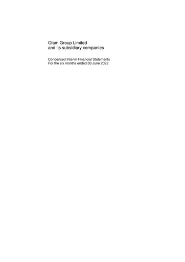 Thumbnail Olam Half-year Report 2022-h1