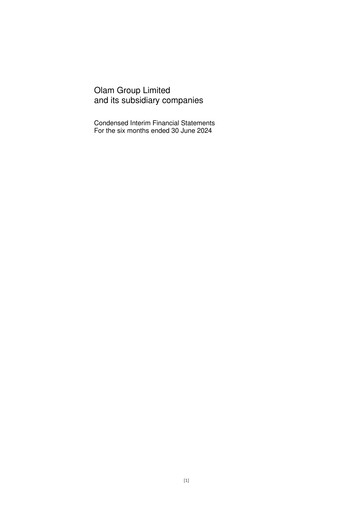Thumbnail Olam Half-year Report 2024-h1