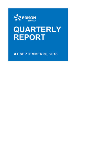 Thumbnail Edison Quarterly Report 2018-q3
