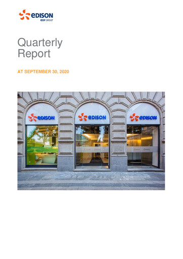 Thumbnail Edison Quarterly Report 2020-q3