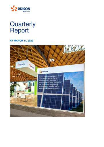 Thumbnail Edison Quarterly Report 2022-q1
