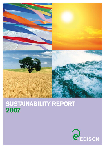 Thumbnail Edison Sustainability Report 2007