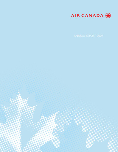 Thumbnail Air Canada Annual Report 2007