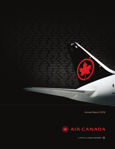 Thumbnail Air Canada Annual Report 2016