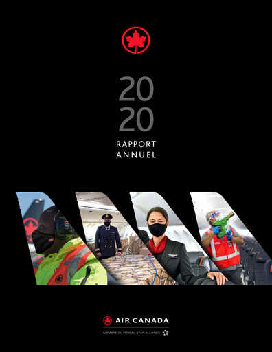 Miniature Air Canada Rapport annuel 2020