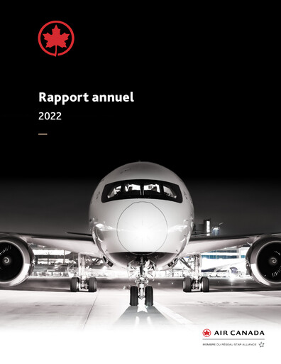 Miniature Air Canada Rapport annuel 2022