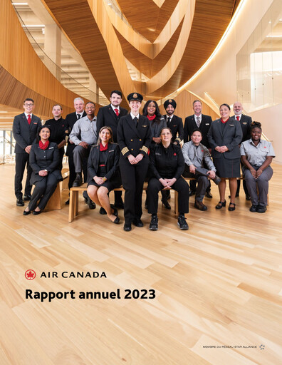 Miniature Air Canada Rapport annuel 2023