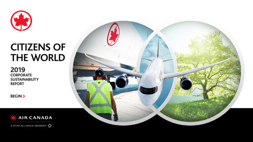 Thumbnail Air Canada Sustainability Report 2019