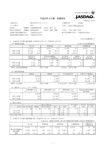 Thumbnail NJ Holdings Financial Statement fy2008