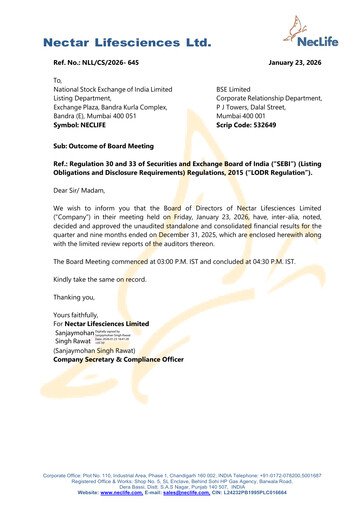 Thumbnail Nectar Lifesciences
 Quarterly Report 2025-q4
