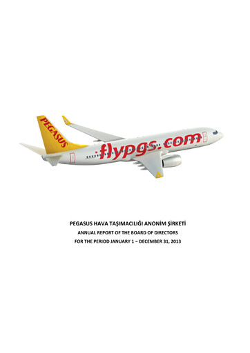 Vorschaubild Pegasus Airlines
 Jahresbericht 2013