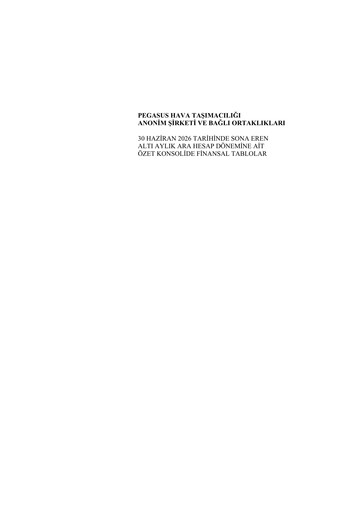 Thumbnail Pegasus Airlines
 Financial Statement 2026-h1