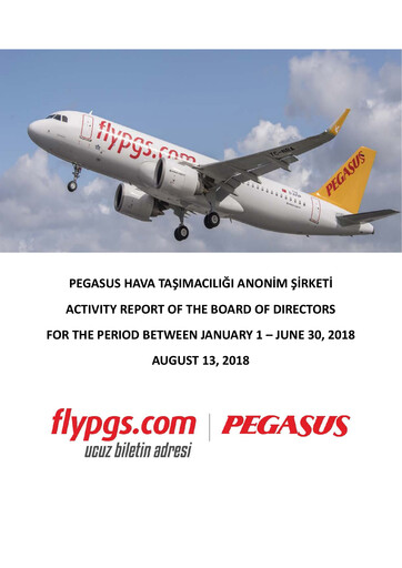 Miniature Pegasus Airlines
 Rapport semestriel 2018-h1