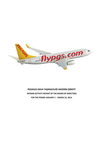 Thumbnail Pegasus Airlines
 Quarterly Report 2014-q1