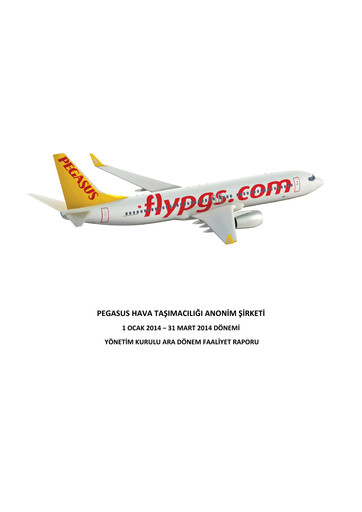 Miniature Pegasus Airlines
 Rapport trimestriel 2014-q1