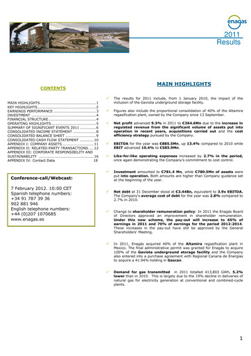 Thumbnail Enagás
 Financial Report 2011