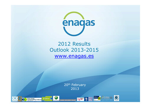 Thumbnail Enagás
 Financial Report 2012