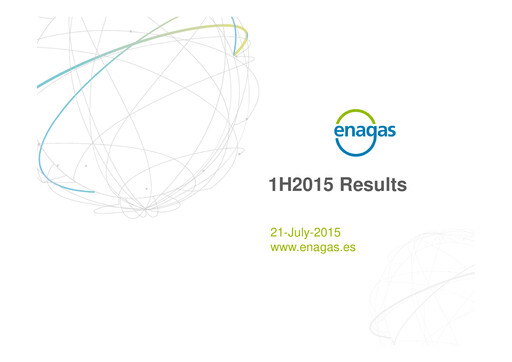 Thumbnail Enagás
 Half-year Report 2015