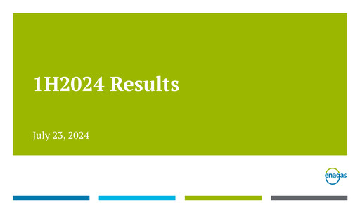 Thumbnail Enagás
 Half-year Report 2024