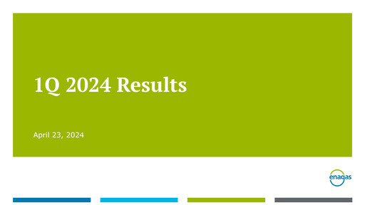 Thumbnail Enagás
 Quarterly Report 2024-q1