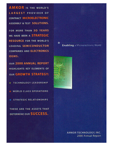 Thumbnail Amkor Technology
 Annual Report 2000