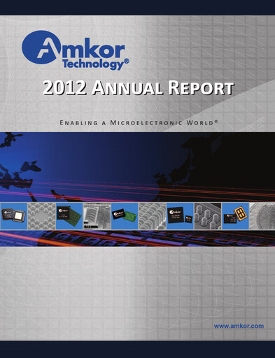 Thumbnail Amkor Technology
 Annual Report 2012