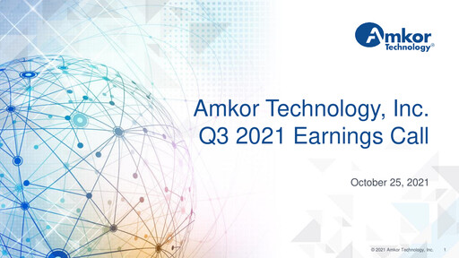 Vorschaubild Amkor Technology
 Quartalsbericht 2021-q3