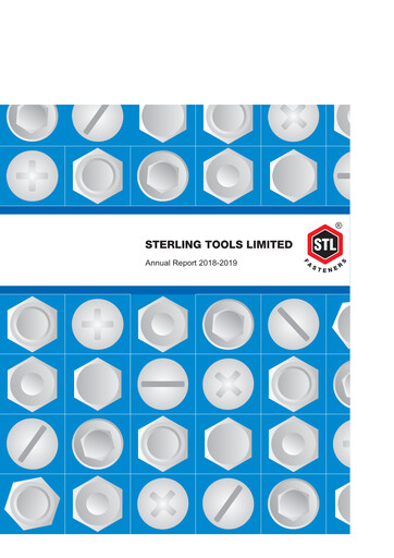 Thumbnail Sterling Tools Annual Report 2018-2019