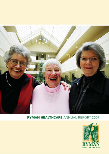 Thumbnail Ryman Healthcare Annual Report 2007