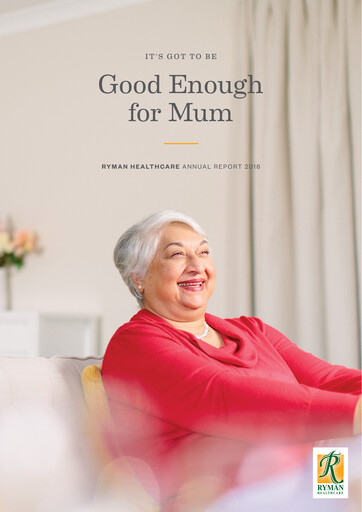 Thumbnail Ryman Healthcare Annual Report 2018