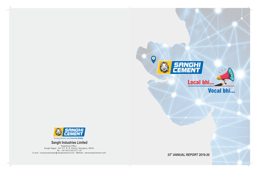 Thumbnail Sanghi Industries
 Annual Report 2019-2020