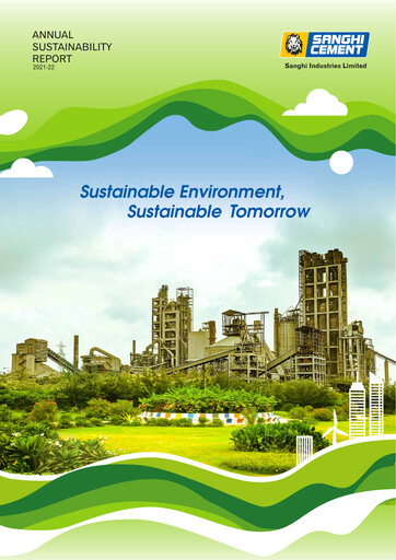 Thumbnail Sanghi Industries
 Sustainability Report 2021-2022