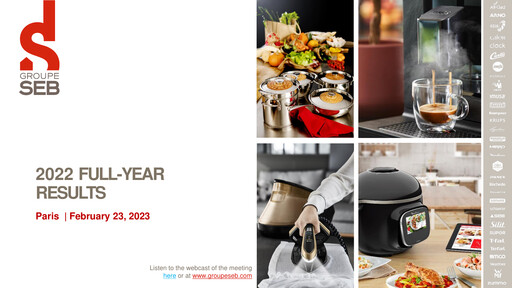 Miniature Groupe SEB Rapport financier 2022