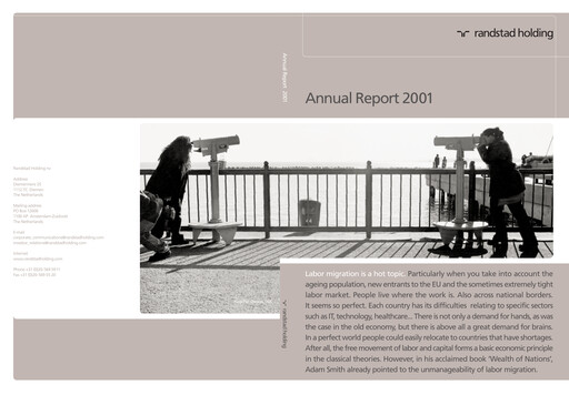 Thumbnail Randstad
 Annual Report 2001