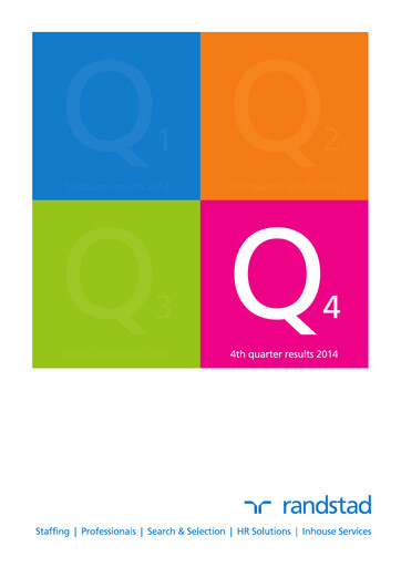 Thumbnail Randstad
 Quarterly Report 2014-q4