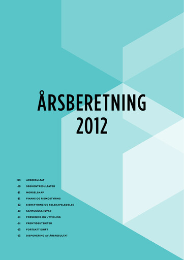 Thumbnail Hexagon Composites Annual Report 2012