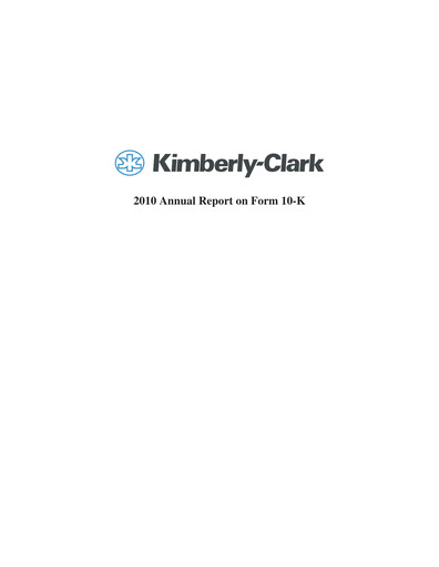 Thumbnail Kimberly-Clark Annual Report 2010