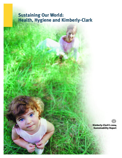Thumbnail Kimberly-Clark Sustainability Report 2004