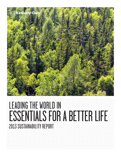 Thumbnail Kimberly-Clark Sustainability Report 2013