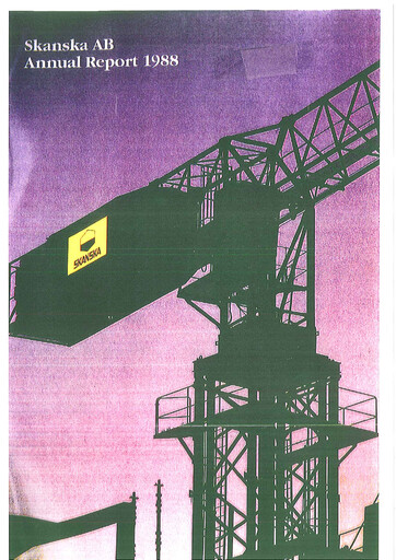 Thumbnail Skanska Annual Report 1988