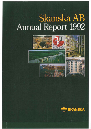 Thumbnail Skanska Annual Report 1992