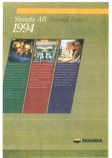 Thumbnail Skanska Annual Report 1994