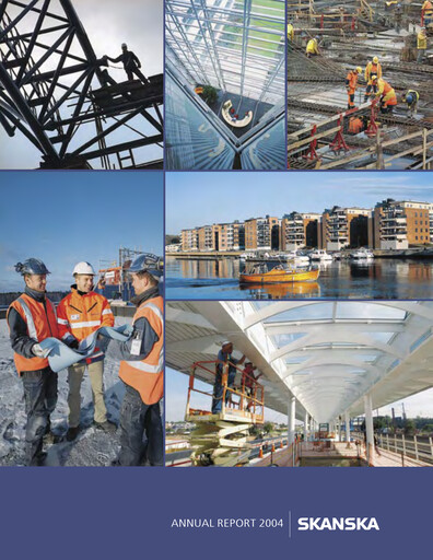 Thumbnail Skanska Annual Report 2004